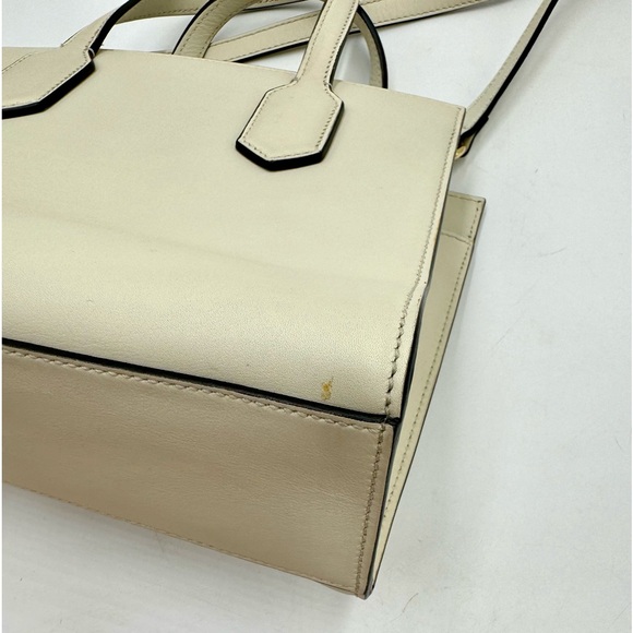 Auth Gucci Small Marmot Limited Edition Cream Leather 2way Tote Bag Preloved Ex+ - Picture 9 of 16